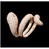 Image 3 : 14KT Rose Gold 1.23 ctw Diamond Ring