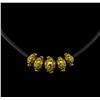 Image 1 : 1.45 ctw Diamond Necklace - 22KT Yellow Gold