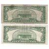 Image 2 : 1953 $5 Silver Certificate Currency Lot of 2