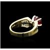 Image 3 : 14KT Yellow Gold 2.13 ctw Ruby and Diamond Ring