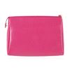 Image 2 : Chanel Pink Leather Zippered Handbag