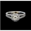 Image 2 : 1.01 ctw Diamond Ring - 14KT White Gold