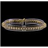 Image 1 : 5.30 ctw Diamond Tennis Bracelet - 14KT Yellow Gold