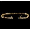 Image 3 : 5.30 ctw Diamond Tennis Bracelet - 14KT Yellow Gold