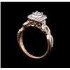 Image 4 : 0.83 ctw Diamond Ring - 14KT Rose and White Gold