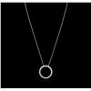 Image 2 : 14KT White Gold 1.69 ctw Diamond Pendant With Chain
