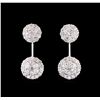 Image 1 : 1.98 ctw Diamond Earrings - 14KT White Gold