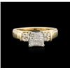Image 2 : 14KT Yellow Gold 0.56 ctw Diamond Ring