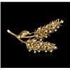 Image 1 : 18KT Yellow Gold 1.38 ctw Diamond Brooch