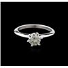 Image 1 : 14KT White Gold 0.75 ctw Round Cut Diamond Solitaire Ring