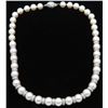 Image 4 : 3.60 ctw Diamond and Pearl Necklace - 14KT White Gold