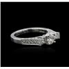 Image 1 : 18KT White Gold 1.04 ctw Diamond Ring