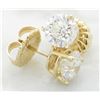 Image 1 : 2.77 ctw Diamond Earrings - 14KT Yellow Gold
