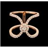 Image 2 : 0.54 ctw Diamond Ring - 14KT Rose Gold