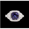 Image 2 : 14KT White Gold 2.58 ctw Sapphire and Diamond Ring