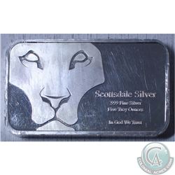 Scottsdale 5oz .999 Fine Silver bar (TAX Exempt)