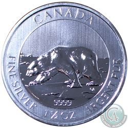 2013 $8 Canada Polar Bear 1.5oz Fine Silver coin(TAX Exempt)