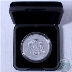 2009 Canada $5 Olympic Commemorative Raven 1oz. Silver Maple Leaf  with display box. Capsule is ligh