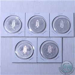 lot of 5x 2014 Canada $2 1/2oz. Devil's Brigade .9999 Fine Silver coin TAX Exempt