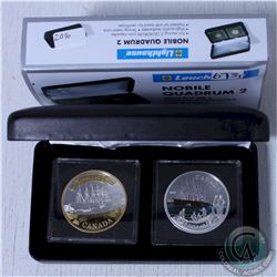 2016 Gold Plated & 2016 Coloured version Canada Proof Silver Dollars Commemorating the Transatlantic