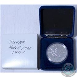 1994 Canada 1 oz. Silver Maple Leaf with display box (TAX Exempt)