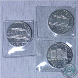 lot of 3x  Austria Philharmonics 1oz .999 Fine Silver bar (Tax Exempt) 3pcs. You will receive 2x 200