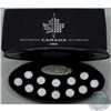 Image 1 : 2000 Canada Millennium Proof 12-Coin Sterling Silver 25-cent Set. Comes in original Mint packaging w