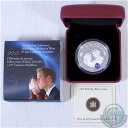 2011 Canada $20 The Wedding Celebration - Prince William and Miss Catherine Middleton Fine Silver Co