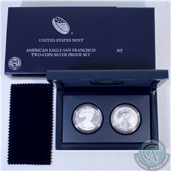 2012-S Silver American Eagle 2-Coin  75th Anniversary of the San Francisco Mint Set (Tax Exempt)