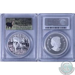 FIRST STRIKE! 2014 Canada $20 White-Tailed Deer - Doe & Her Fawns PCGS Certified PR 70 Deep Cameo (T