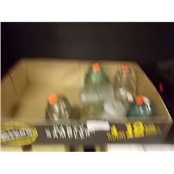 BOX ASSORTED VINTAGE GLASS INSULATORS