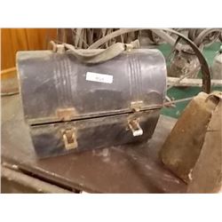 VINTAGE METAL LUNCH BOX - "THERMOS TRADEMARK REG'