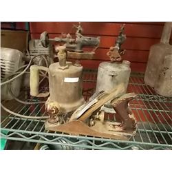 VINTAGE TORCHES - AND 2 WOOD PLANERS
