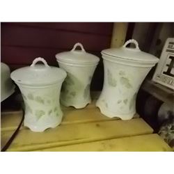 PORTER HAND CRAFTED CANNISTER SET - WITH LIDS