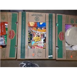 APPLE BOX OF MISC FOOD ITEMS