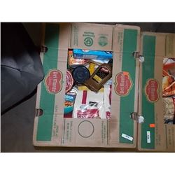 APPLE BOX OF MISC FOOD ITEMS
