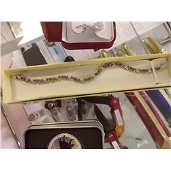 BRACELT - 6+CT AMETHYST & DIAMOND TENNIS BRACELET