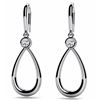 Image 1 : White Gold Dangle Earrings