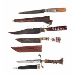 Assort Hunting Knives Lot of Four