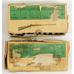 Two Boxes of Cartridges for Sharps Rifle