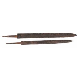 Two Relic Short Sword Blades, Possibly Confederate