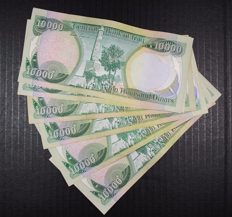 6 x 10000 IRAQI DINAR NOTES OFFICIAL CURRENCY OF IRAQ - NICE CIRC NOTES