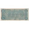 Image 2 : 1864 $5 The Confederate States of America Note