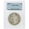 Image 1 : 1887-S $1 Morgan Silver Dollar PCGS Graded MS62