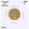 Image 1 : 1895A 20 Francs France Gold Coin