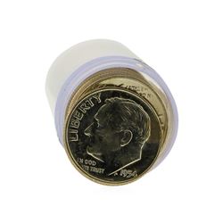 Roll of (50) 1954-D Brilliant Uncirculated Roosevelt Dimes