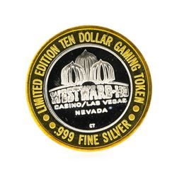 Westward Hotel Las Vegas $10 Casino Gaming Token .999 Silver Limited Edition