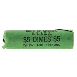Roll of (50) 1959-D Brilliant Uncirculated Roosevelt Dimes
