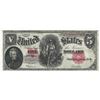 Image 1 : 1907 $5 Large Size Woodchopper Legal Tender Note