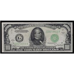 1934A $1000 Federal Reserve Bank Note Chicago
